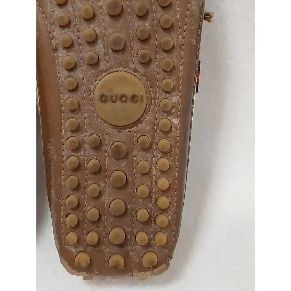 Gucci Loafers Little Boys Sz 13 Blue White Striped Box &‎ Dustbag Nautical Shoes